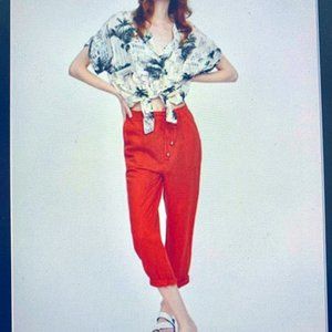 Zara Pocket Linen Pants